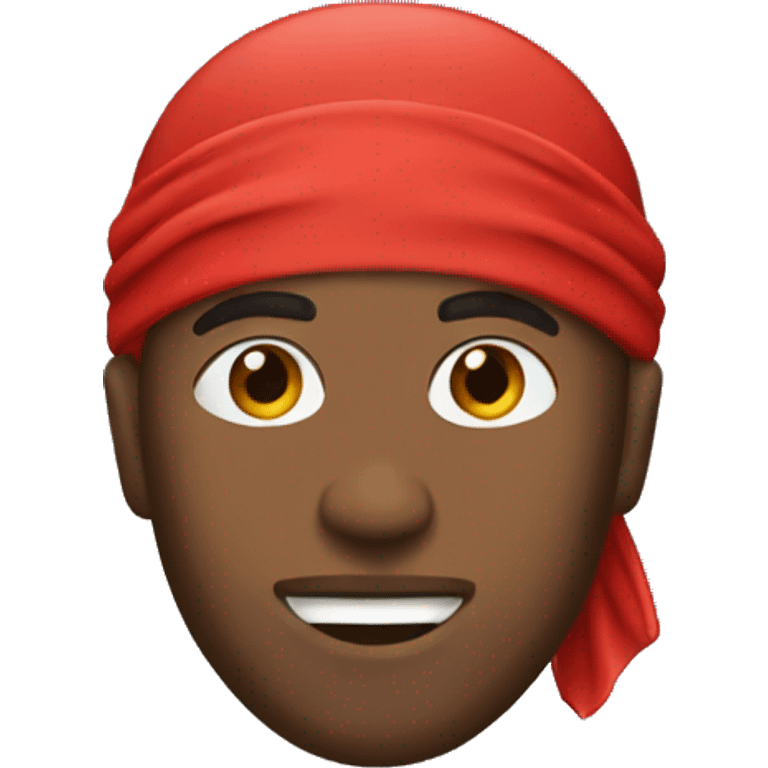 Dude with red durag  emoji