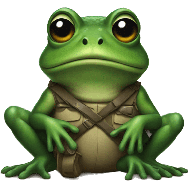 War frog emoji