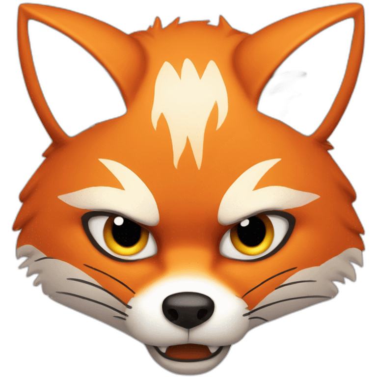 Angry fox face emoji