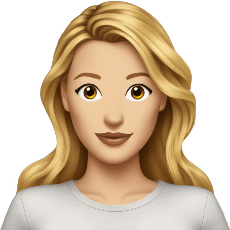 blake lively wearing tee emoji