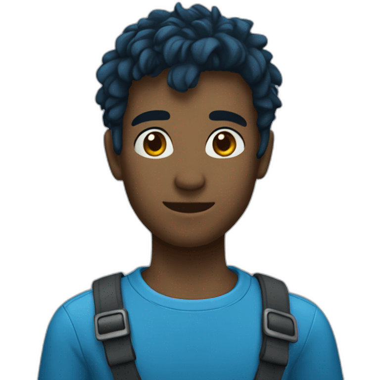 Avatar bleu emoji