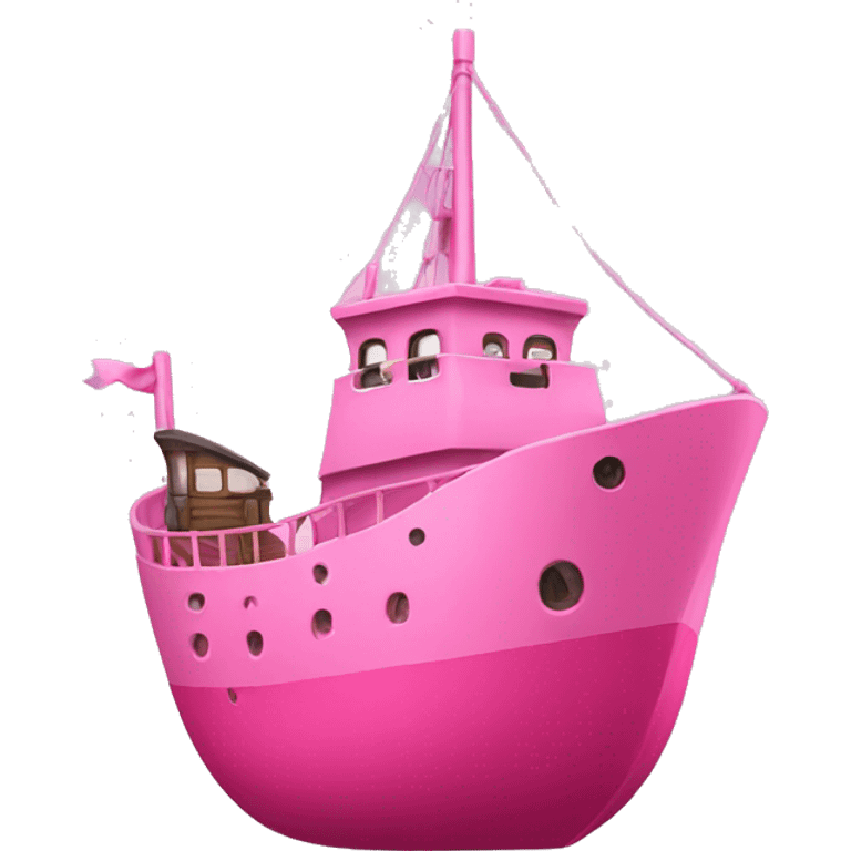 Pink ship emoji