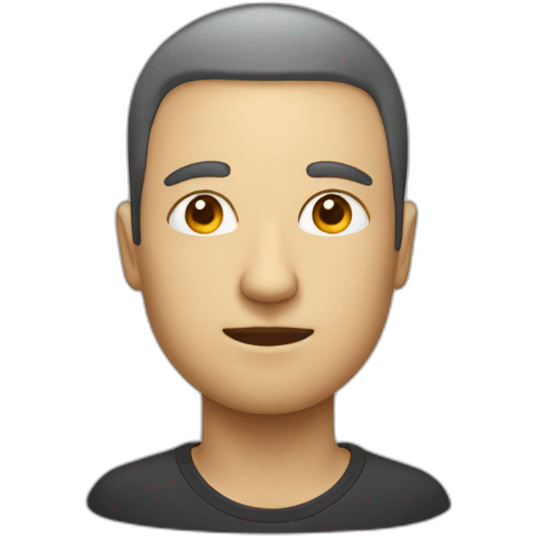 a person with a head that is a physical dictionary emoji