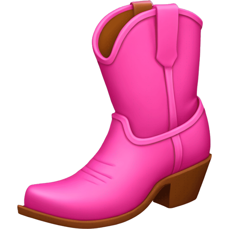 pink cowboy boot emoji