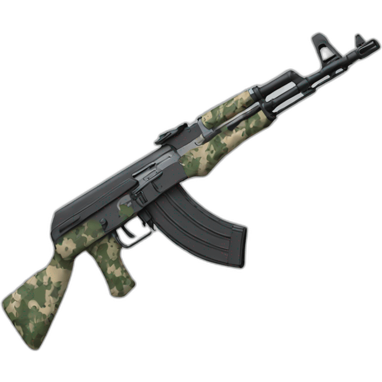 ak-47 with anime camo emoji