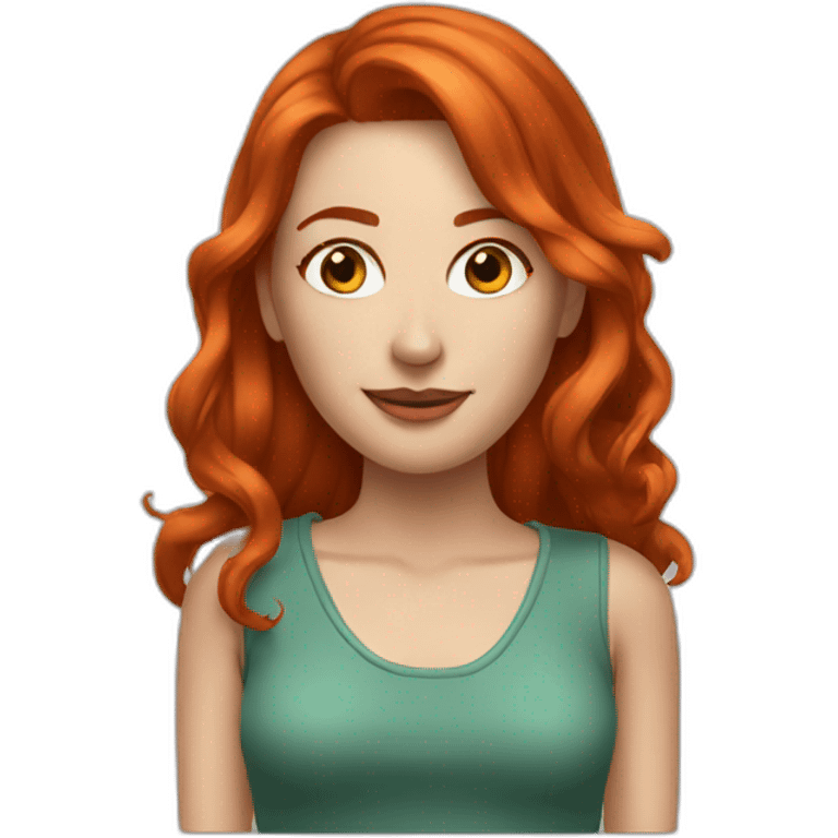 Hot redhead emoji