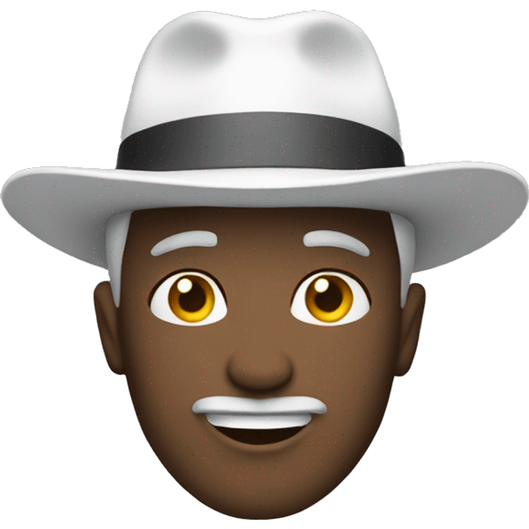 man with white hat emoji