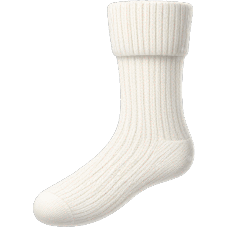 White wool socks  emoji