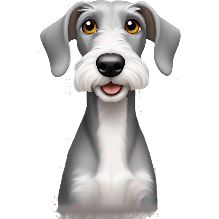 Bedlington terrier cross whippet  emoji