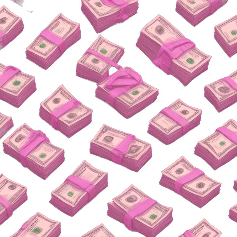 Pink Dollars spread out  emoji