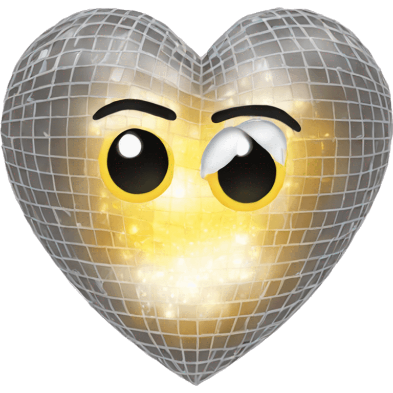 Discoball Heart emoji