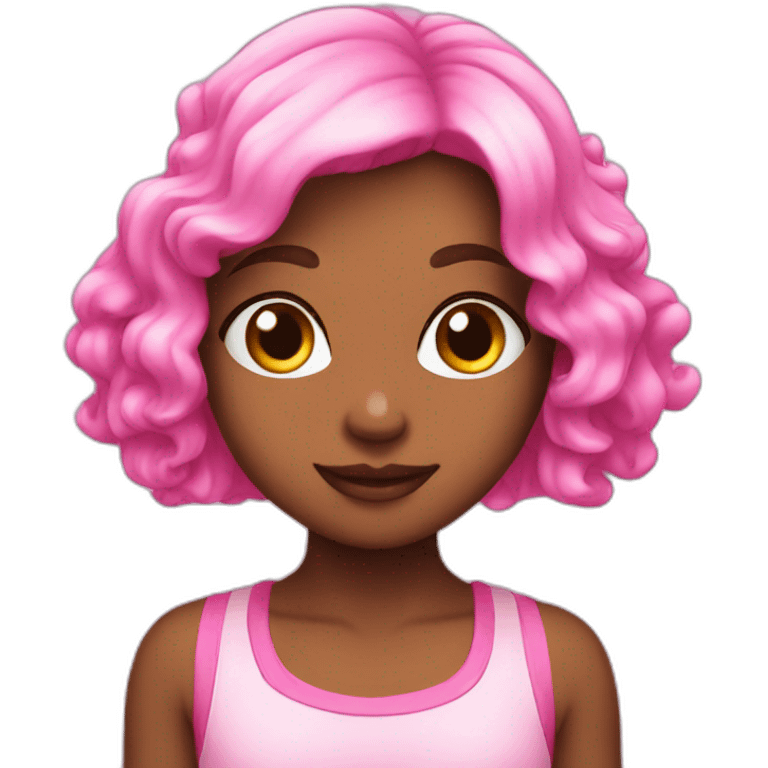 Pink cute emoji