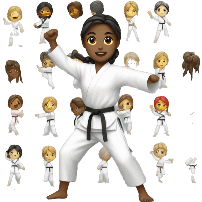 summer olympics girl karate emoji