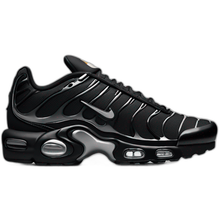 3D perspective nike tn black emoji