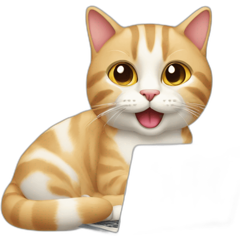 cat in computer emoji