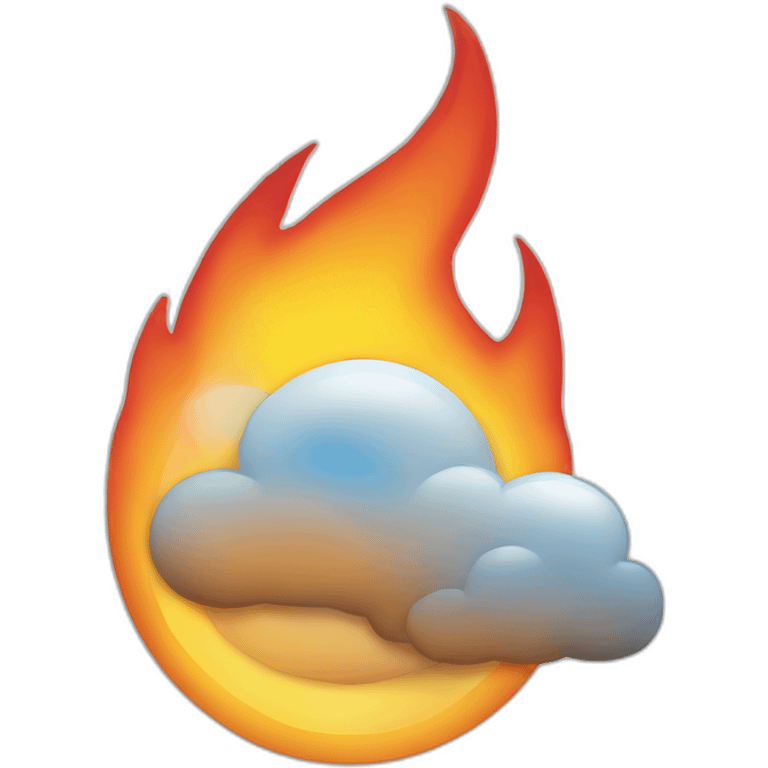 salesforce logo on fire emoji