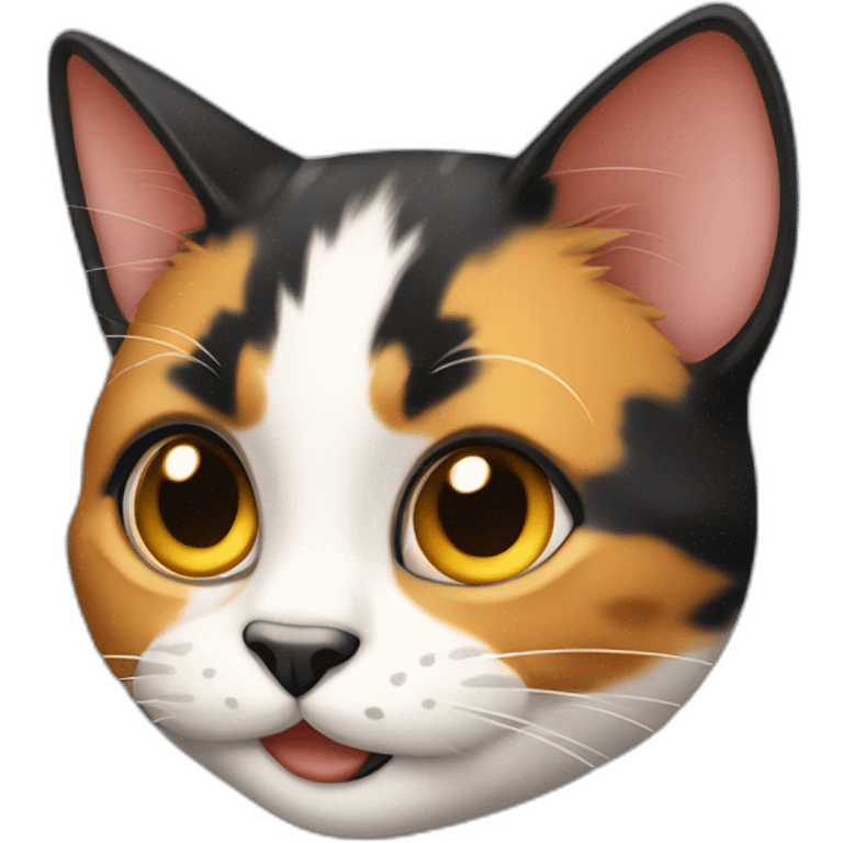 mischievous calico cat emoji