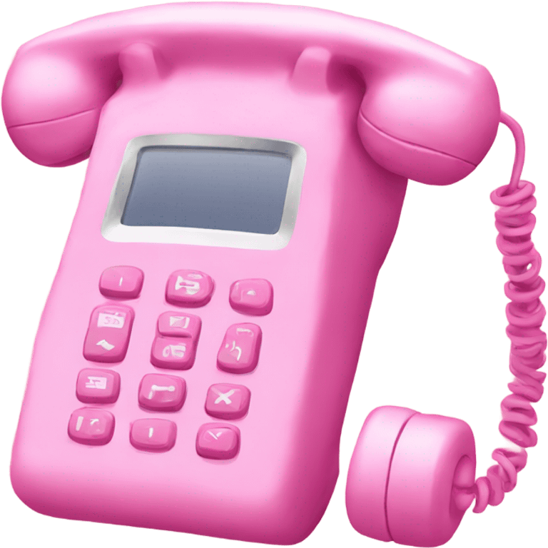 pink phone emoji