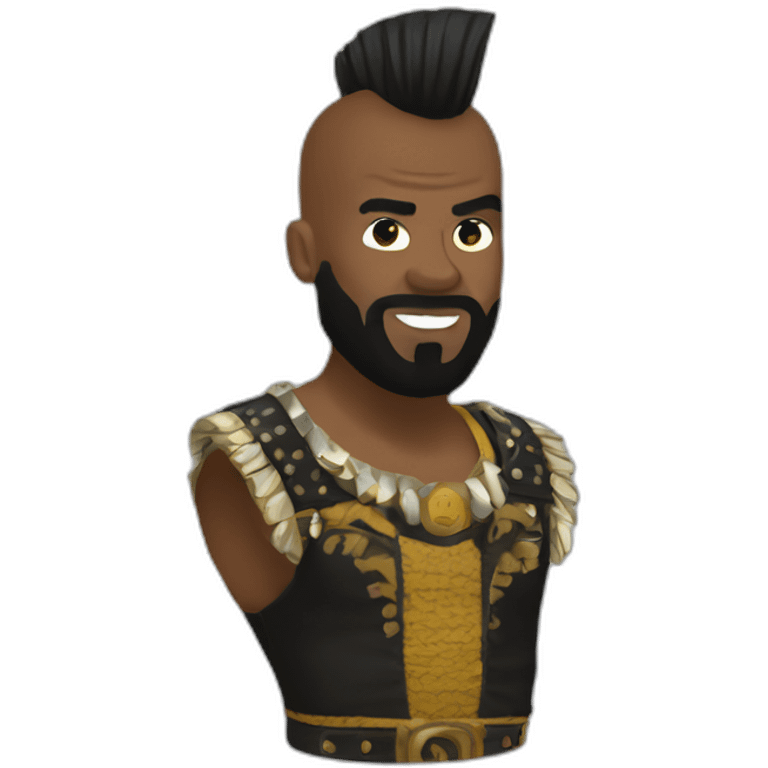 Mr T with mohawk emoji