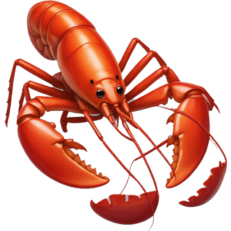 one lobster eating coralia emoji