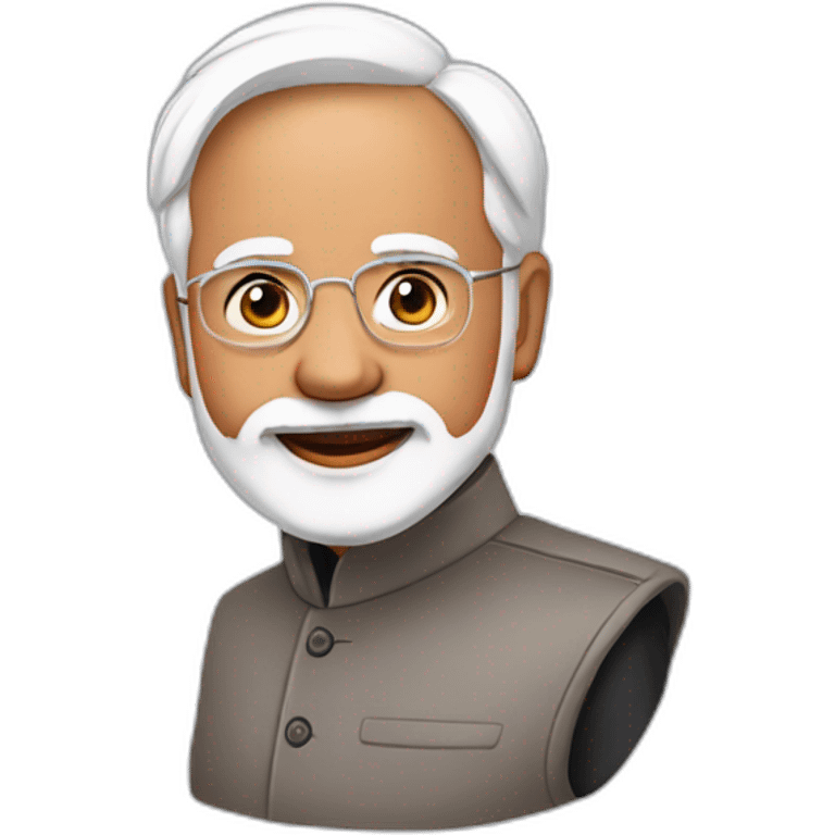 Modiji spreading love emoji