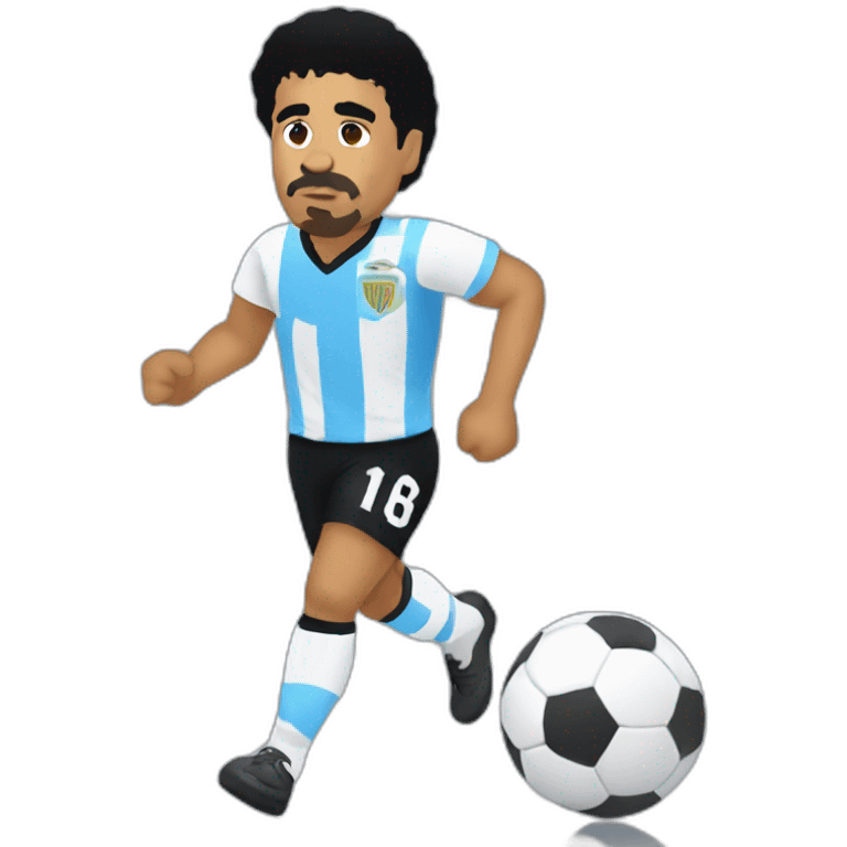 Maradona dribble emoji