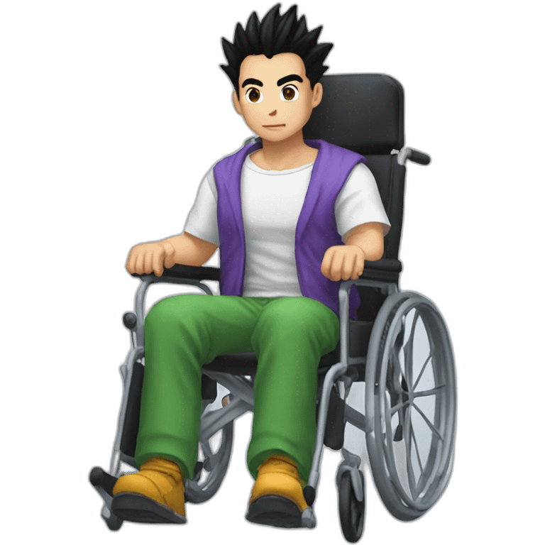  gohan in a wheelchair emoji