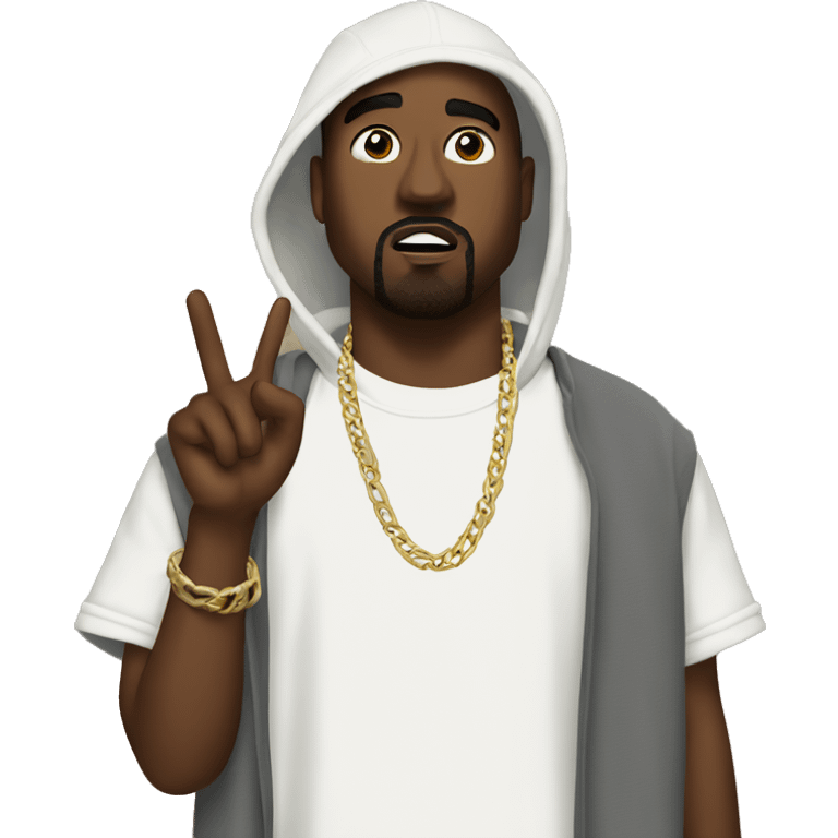 Kanye west rapping emoji