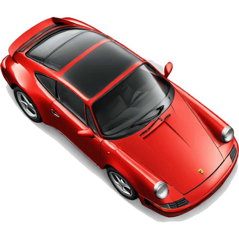 Red Porsche 911 emoji