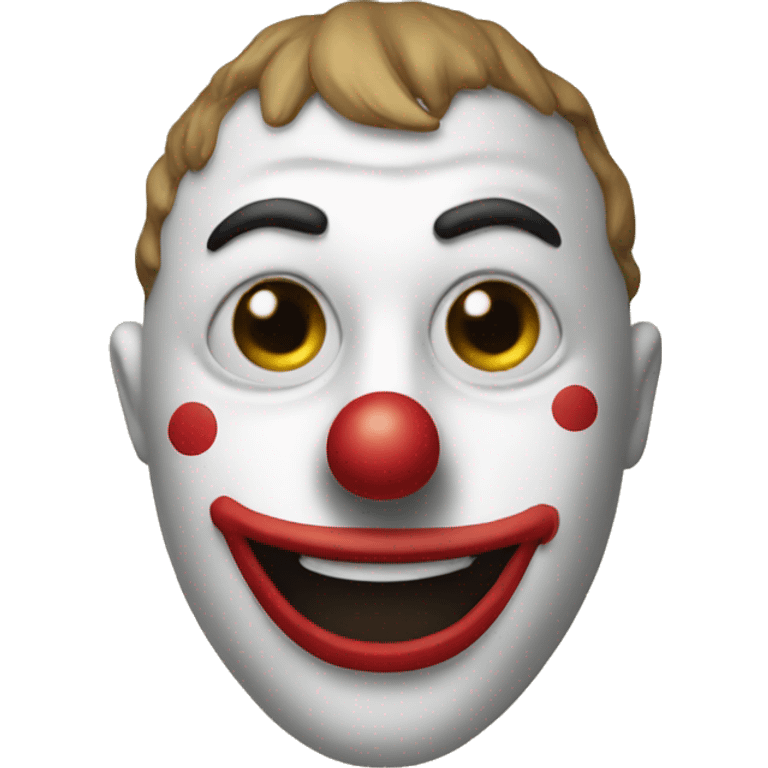 Emoji face with clown mask  emoji