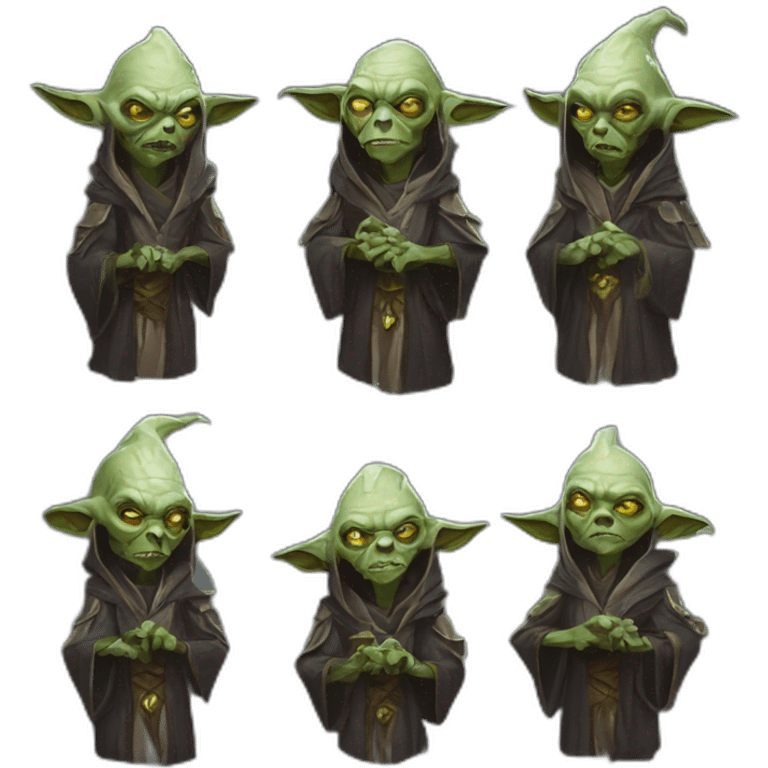 undead mage world of warcraft yoda emoji