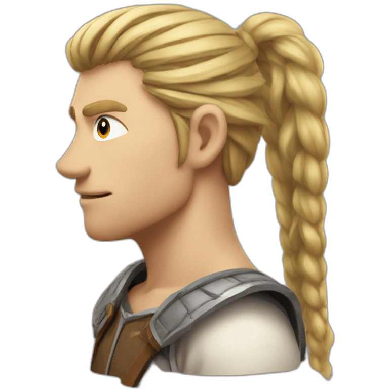 Thorfinn with ponytail  emoji