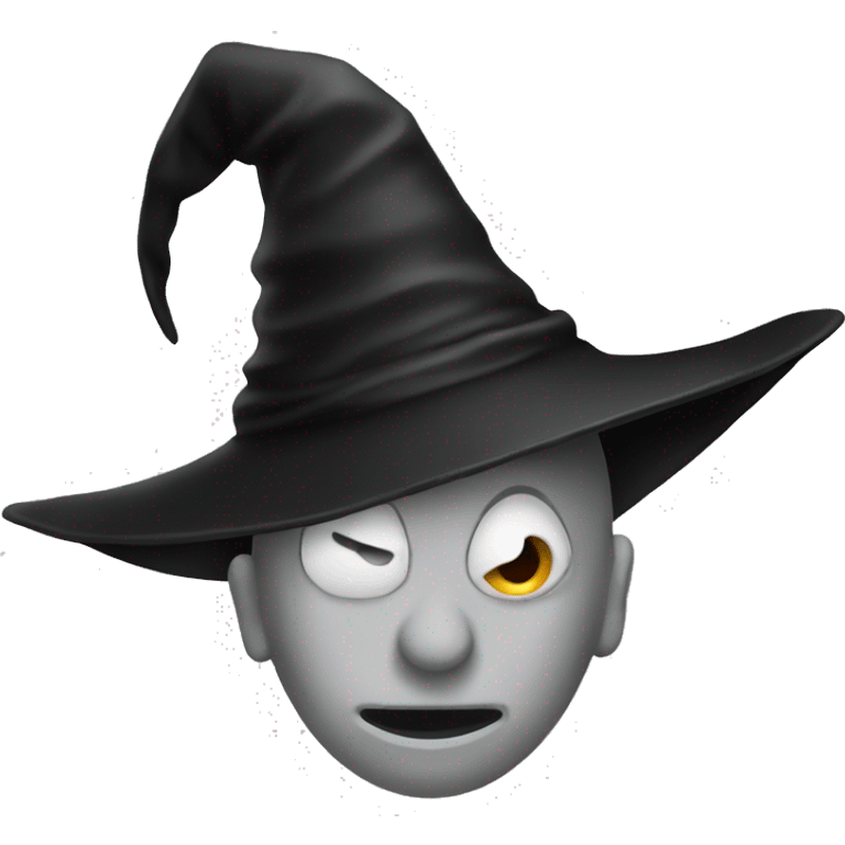 black pointy witch hat emoji