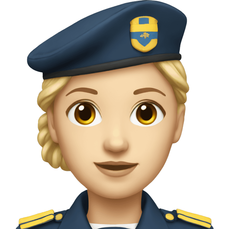 A Female swedish sea cadet  emoji