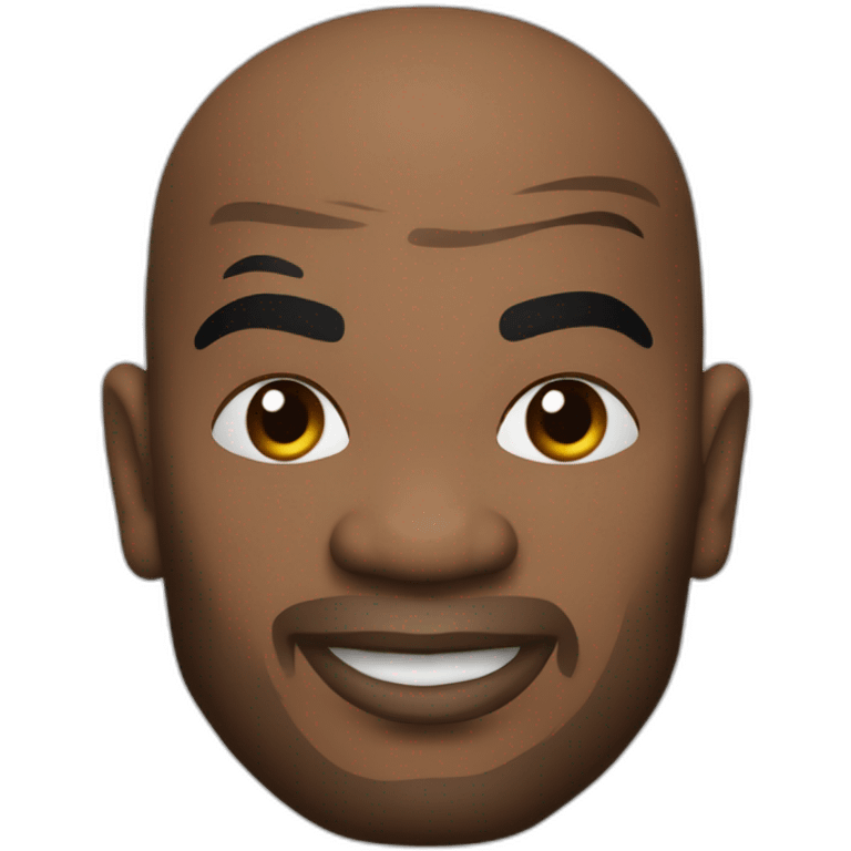 Mike Tyson avec un tatouage à côté de l'oril gauche emoji