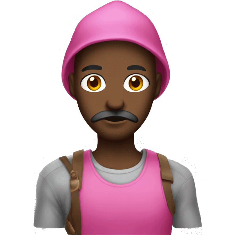 Robber with pink dress emoji