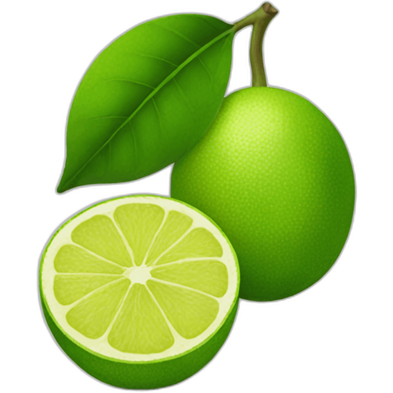 Green lemon emoji