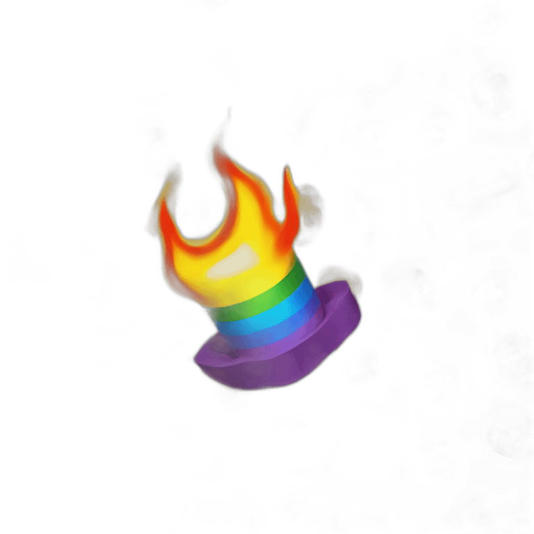 netanyahu burning lgbt rainbow emoji