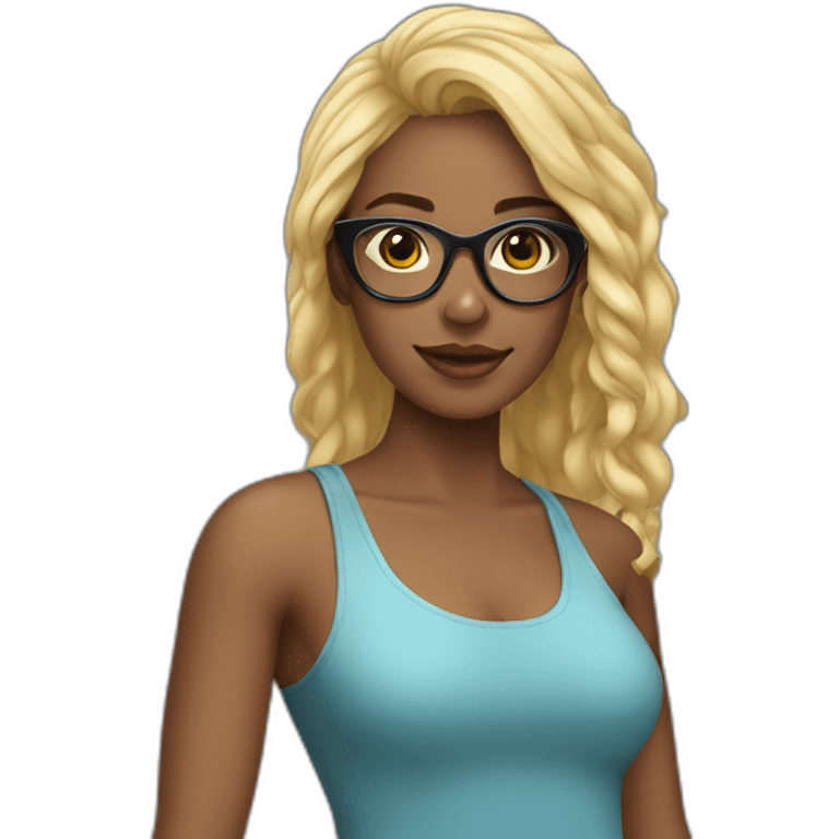 joven-mujer-cabello-negro-y-lentes emoji