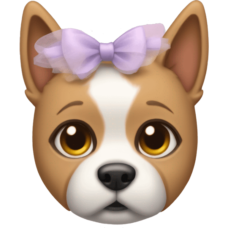 dog with cat ears and a tutu emoji