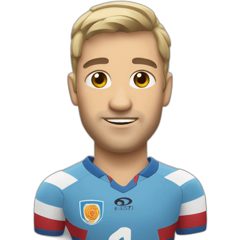 un joeur de rugby emoji