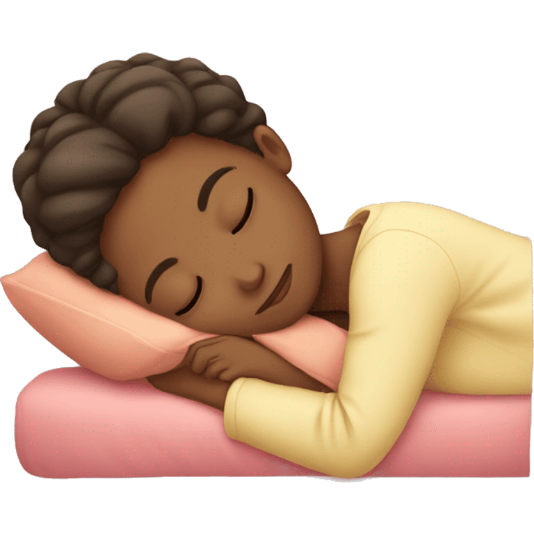 Cute girl sleeping  emoji