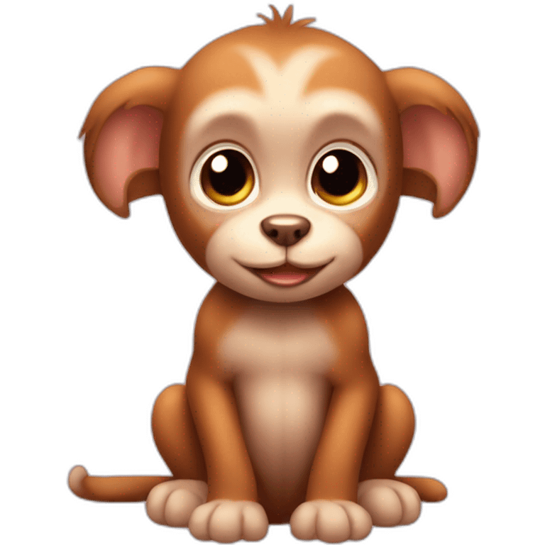 Puppy monkey baby  emoji