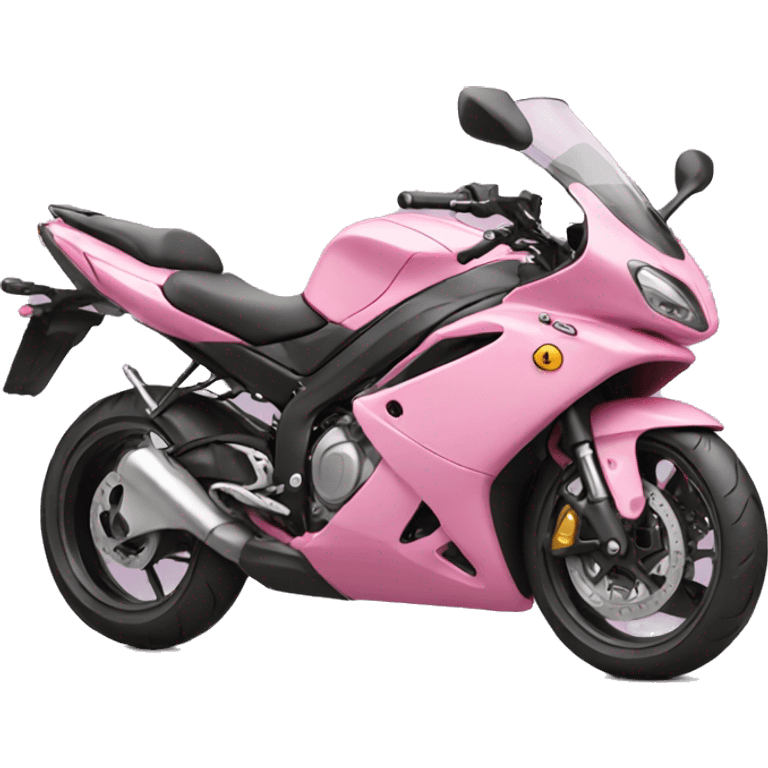 Pink motorbike emoji