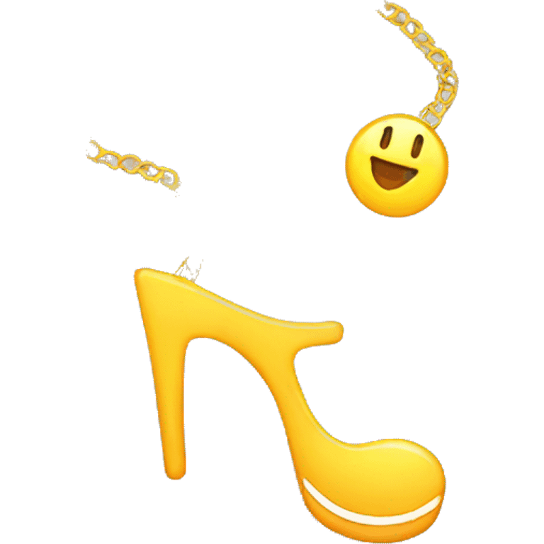 Musical anklets emoji