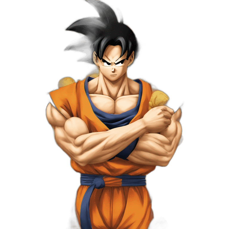 does goku clean nuts? emoji