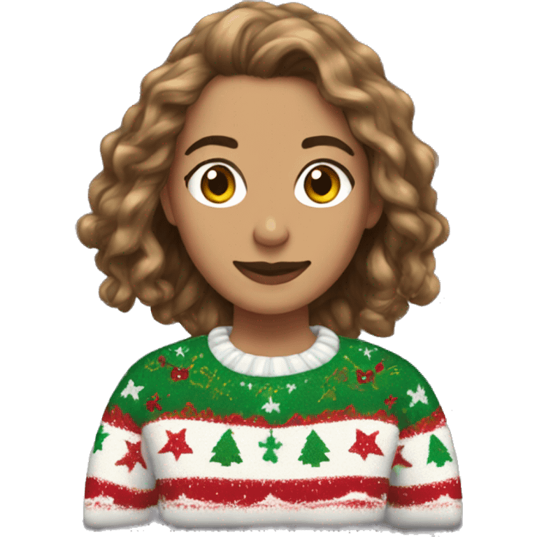 Hermione in a Christmas jumper emoji