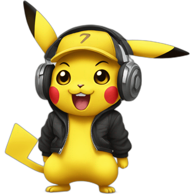 Picachu hiphop emoji