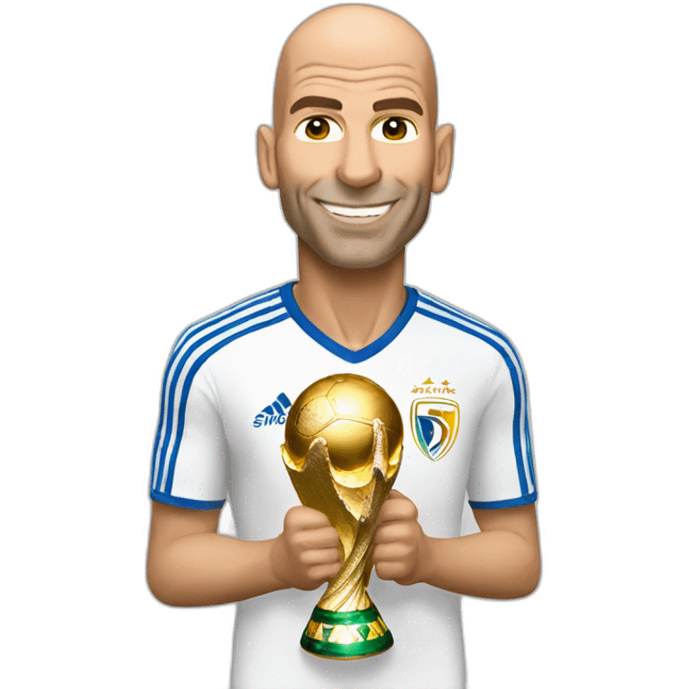 Zinedine Zidane with the world cup emoji