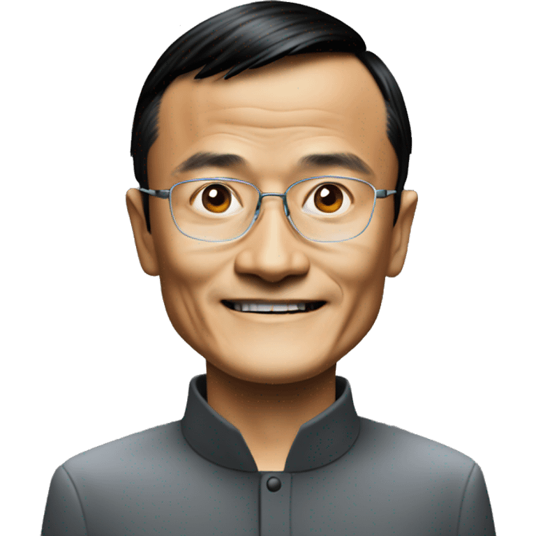 Jack Ma programming in Python emoji